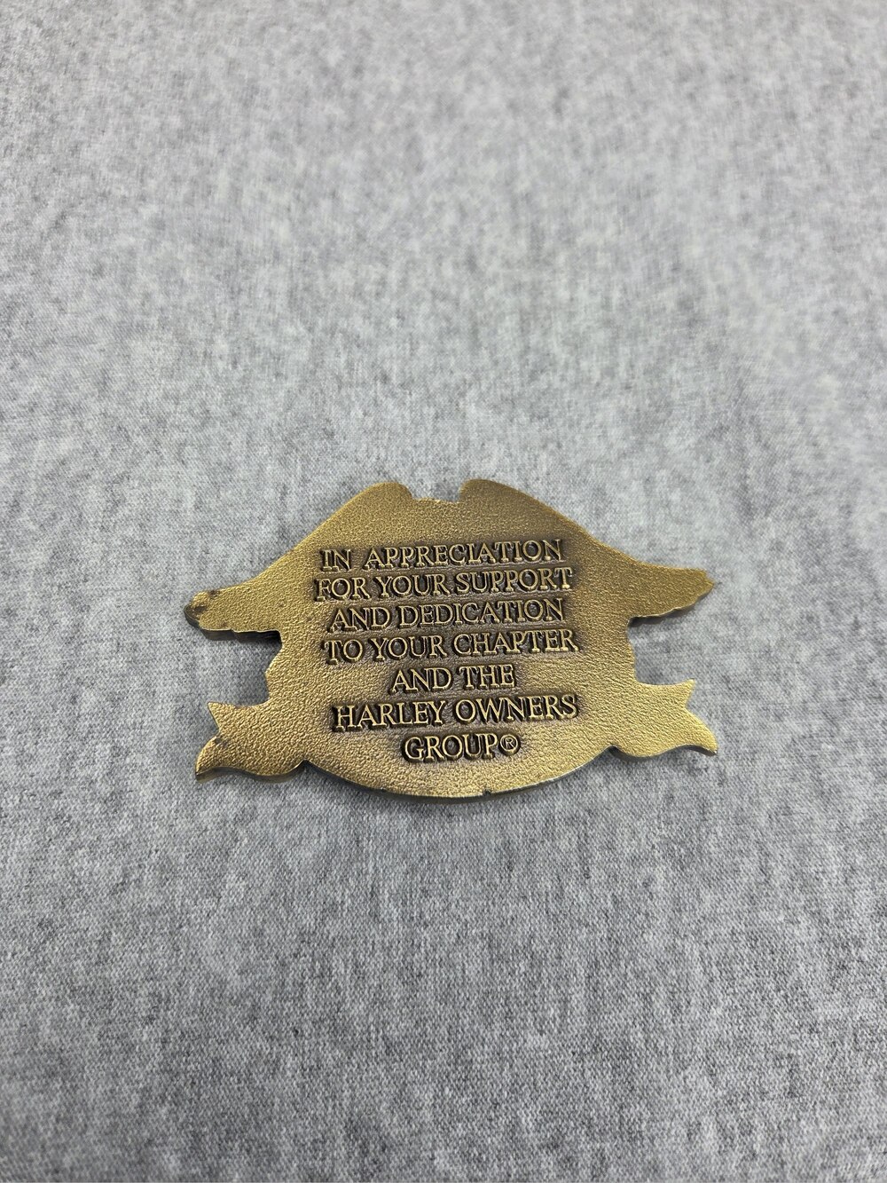 Harley Owners Group HOG 1994 Eagle Medallion Brass In Appreciation - Picture 2 of 8
